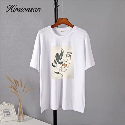 Gothic Graphic T Shirt Women 2023 Summer New Oversized Cotton Tees Casual Aesthetic Character Printed O Neck Tops